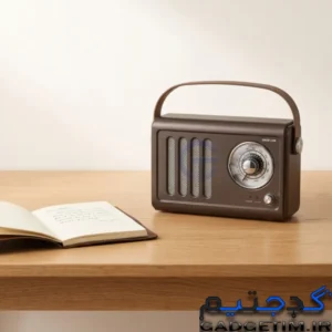 VINTAGE radio speaker green lion