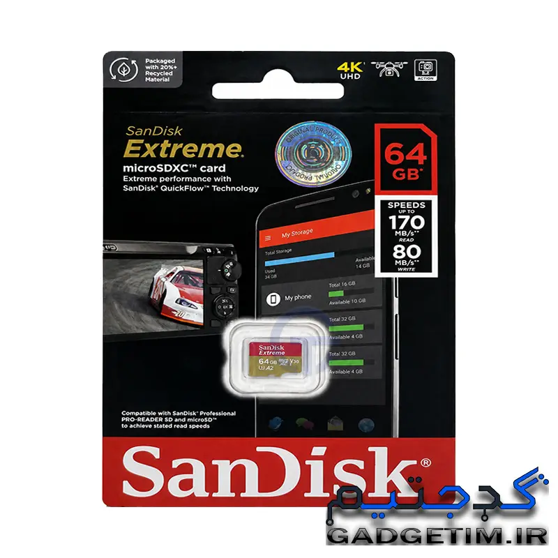 SanDisk microSDXC Extreme 64gb 170mbs