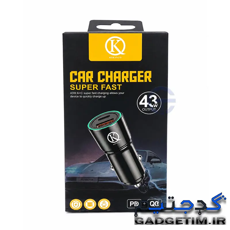 KORANCO CAR CHARGER 43W